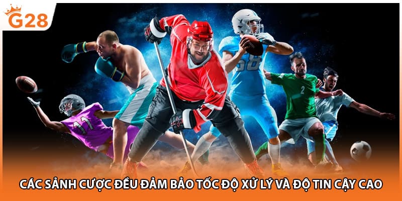 Các sảnh cược đều đảm bảo tốc độ xử lý và độ tin cậy cao